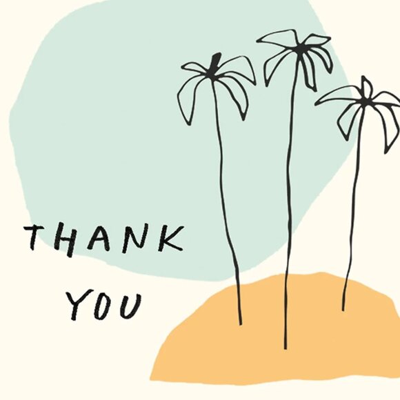 Studio Oh Dotted Palms Mini Note Card Set with Stickers - Picture 7 of 8